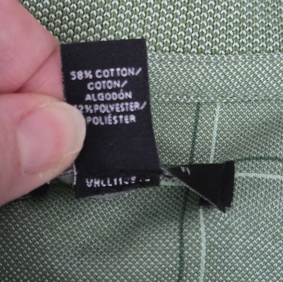 Van Heusen Medium Mens Green Polo Shirt - Picture 6 of 9